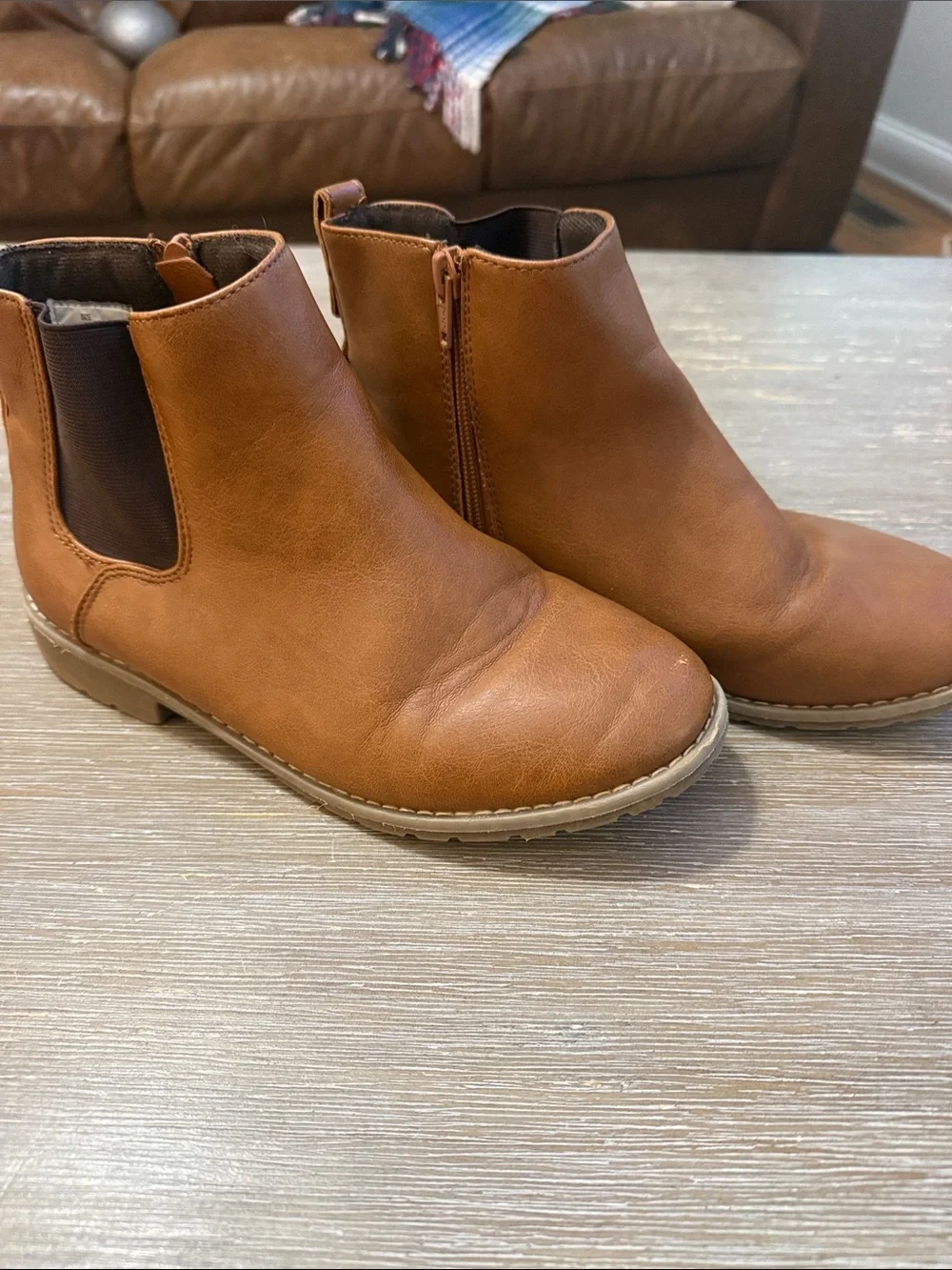 The Children's Place Brown Chelsea Ankle Boots for Kids